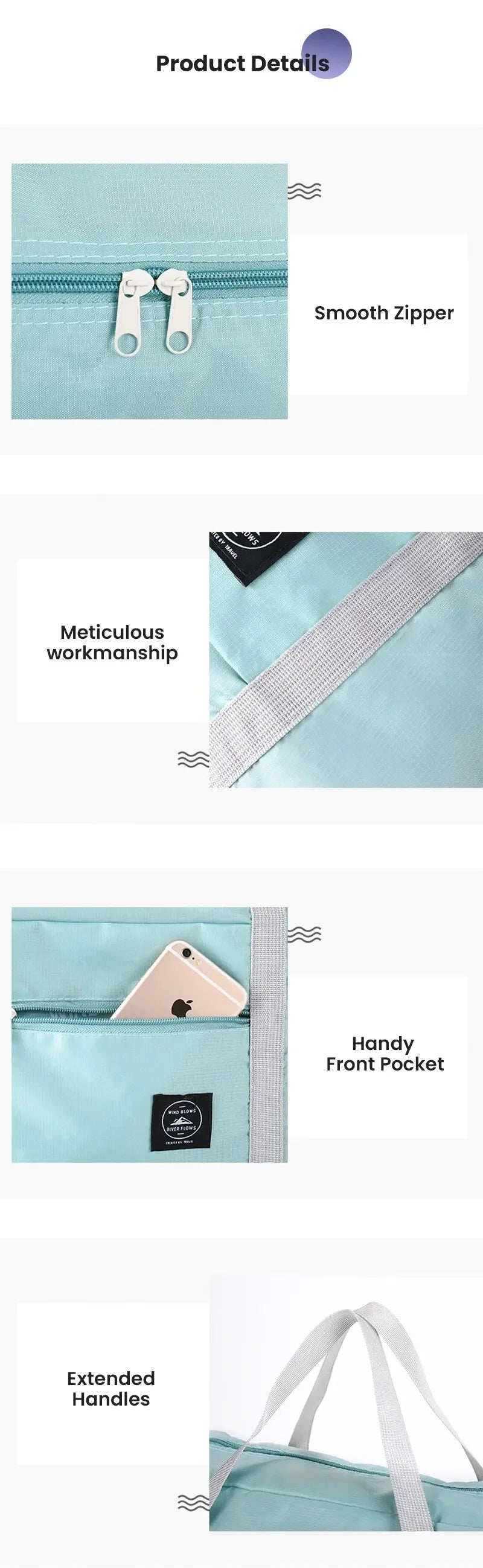 Travel Duffel for Airlines Personal Bag