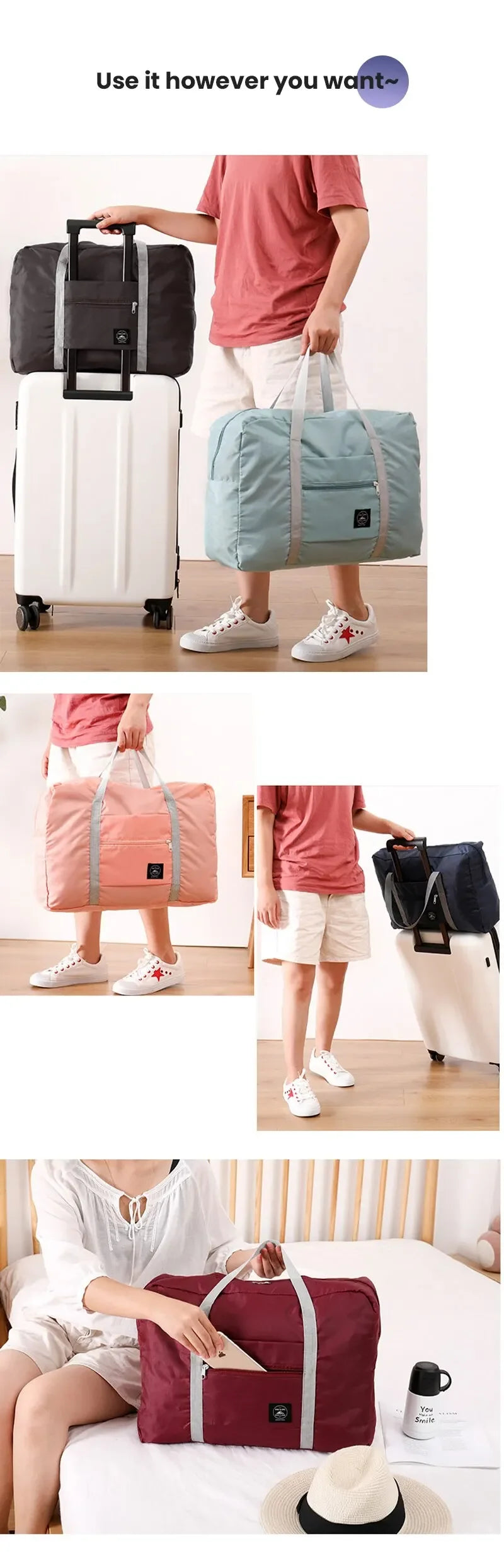 Travel Duffel for Airlines Personal Bag