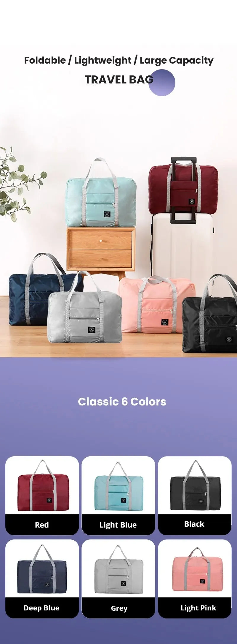 Travel Duffel for Airlines Personal Bag