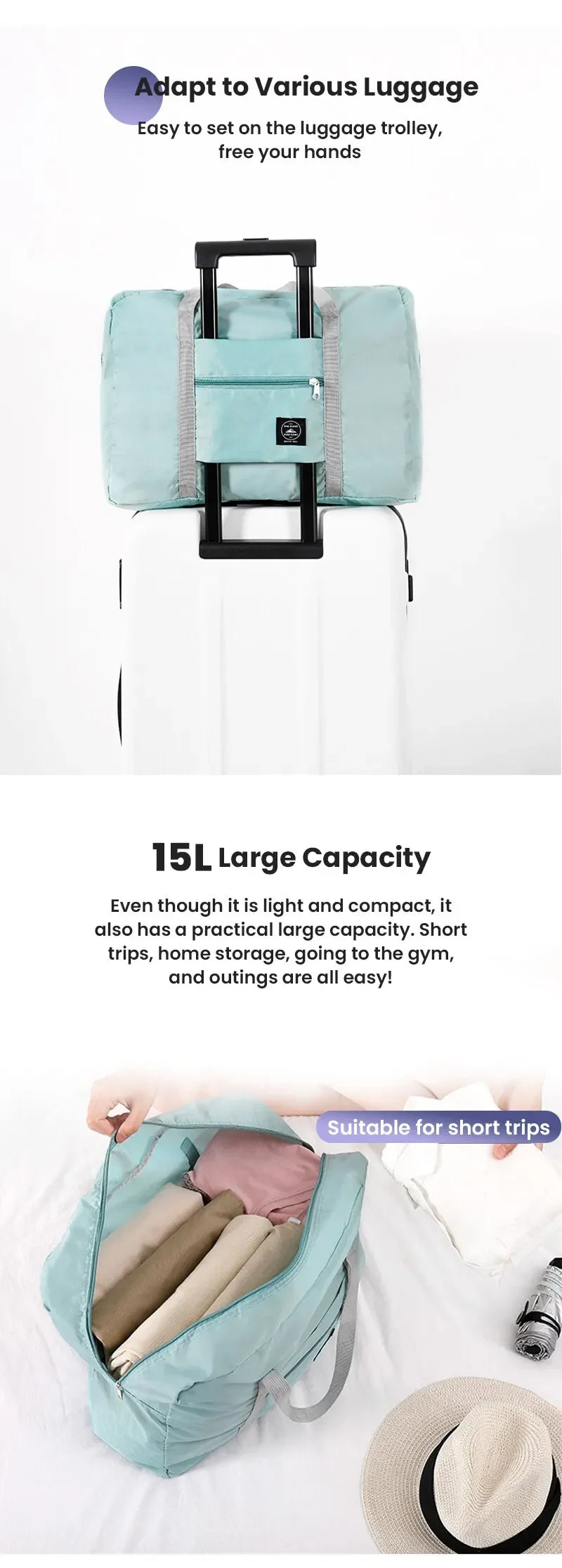 Travel Duffel for Airlines Personal Bag